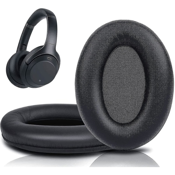 Byte av kuddar för Sony Wh-1000xm3 (wh1000xm3) Over-ear hörlurar (svarta)