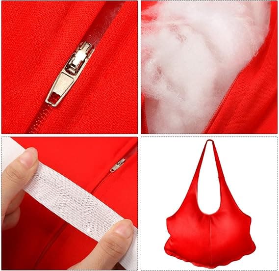 Unisex Tomtedräkt med vadderad mage - Julrollspel