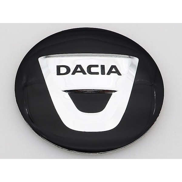 4 stk 56 mm 60 mm Nyt Dacia-logo Bilemblem Hjul Centernavkapsel Auto Fælg Genmontering Støvtæt Badge Covers Sticker Styling Tilbehør