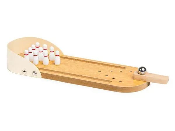 Træ Mini Bord Bowling Spil