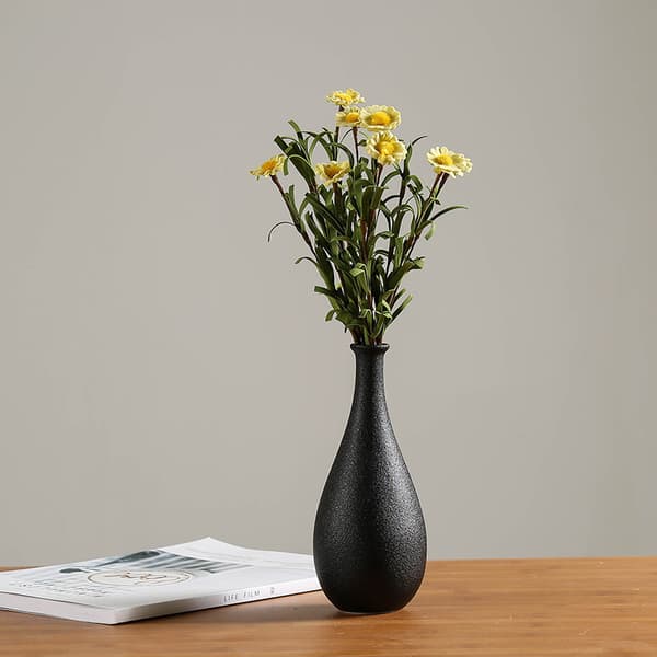Kunstig blomst dekorativ keramisk vase sort