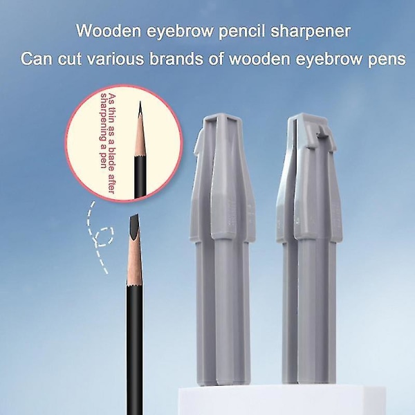 Eye Liner Sharpener 4 i 1 andebb blyantspisserer Makeup Praktisk Essential Tool Sharpen Enkel å rengjøre Reisevennlig