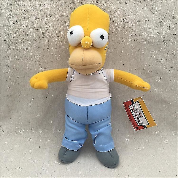 30-43cm The Simpsons Söta Plyschdocka Barnens Cartoon Anime Simpsons Far Mor Dockpojke Flicka Födelsedagspresent 35CM