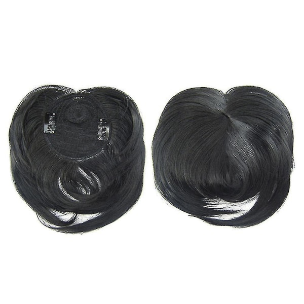Clip-on Hair Topper lämmönkestävä kuituhiuspidennys peruukki hiuskappale naisille 8