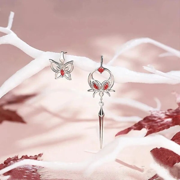 Anime Tian Guan Ci Fu TGCF Hua Cheng Xie Lian Ghost King Øreringe Til Kvinder Ørestik Øreklips Smykker Cosplay Rekvisitter Gave Ear Clips -Style A