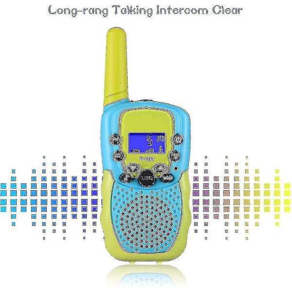 2 Pakkausta Sopivia 3-12-Vuotiaille Lapsille Sopivia Walkie-Talkieita 22 Kanavalla