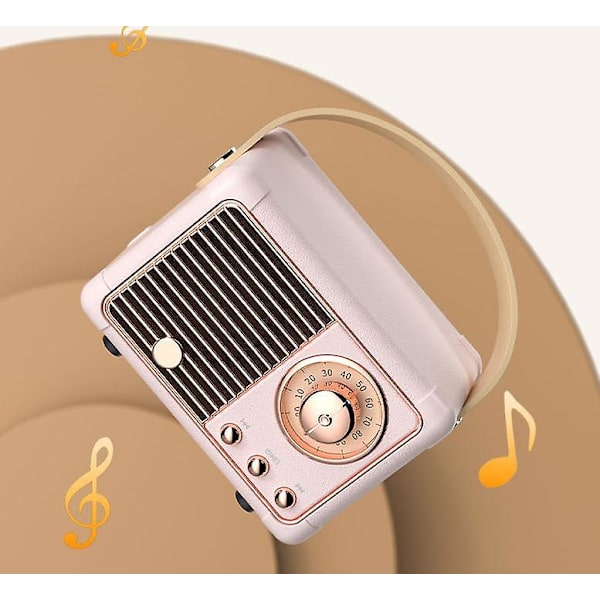 Retro bärbar ljud, nostalgisk mini Bluetooth-högtalare
