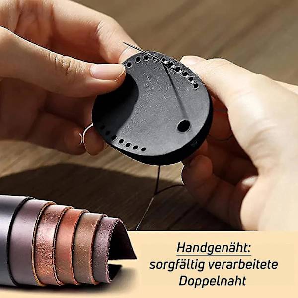 2 kpl Nahka AirTag Avaimenperä, AirTag-riipus AirTag-kotelo AirTag-pidike AirTag-avaimenperä AirTag-avaimenperän kotelopidike Black