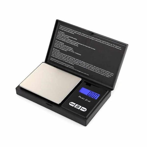 Digitaalinen mini taskuvaaka, 0,01 g - 200 g musta