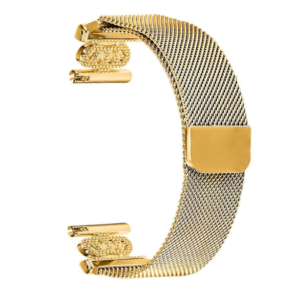 Til Garmin Vivoactive 3 Music Vivoactive 3 Milanese Mesh Armbånd Magnetisk Krone Lås Rustfrit Stål S Gold