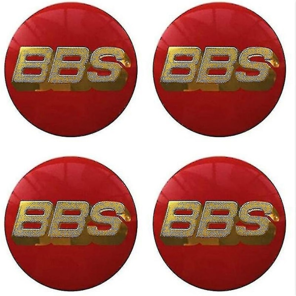 Bbs hjulnavkapslemblem 4 st set 65mm bbs bilkapslogotypdekal klistermärke automatisk hjulnavkapsnav