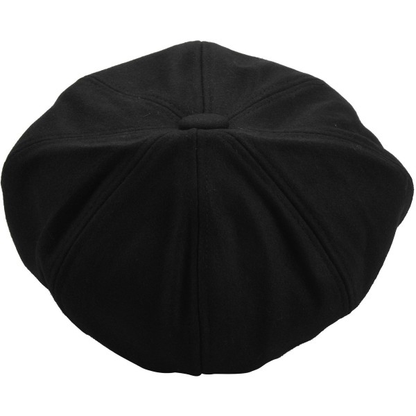 Herrar Retro Hatt Newsboy Country Golf Sol Beret Keps black