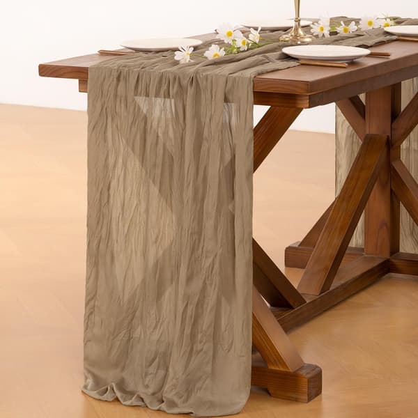 Khaki Osteklede Bordløper, 3 Meter, Bohemsk