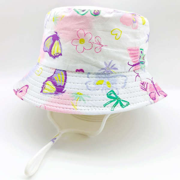 Forår Sommer Herre Spandhatte Tegneserie Herre Herrehat Strand Solhat Spædbarn Herre Fiskerhat Udendørs Herre Panamahat 02 dinosaur white 52cm(2-4 years old)