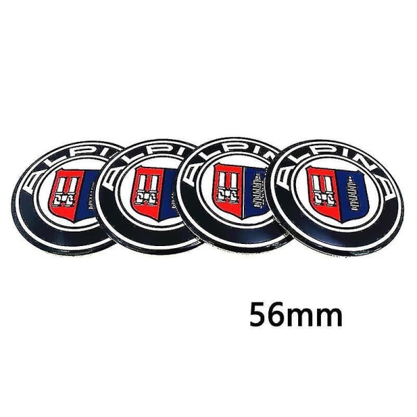 4 kpl 56mm 60mm 65mm 70mm Alpina vanteille Keskihubin Peite Riemien Pölynkestävä Tarra Merkki Lo