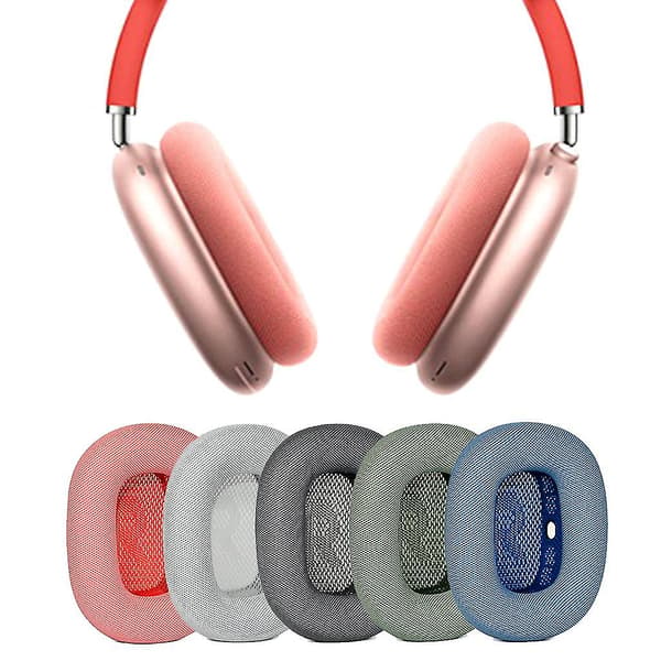 Erekksjonsputer i proteinlær for -airpods Max hodetelefoner Deep space gray