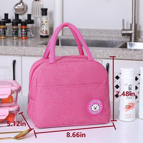 Lunsjbag (dame/herre) (rose rød)