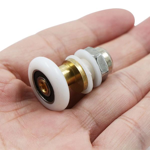Duschdörr Rulle - Duschrullar Hjul för Glidande Duschrullar Mässing Duschkabin Dörr Rulle Hjul 4st 23mm