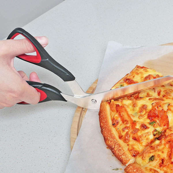 Pizzasaks, pizzakutter med skarpt rustfritt stål blad 27CM