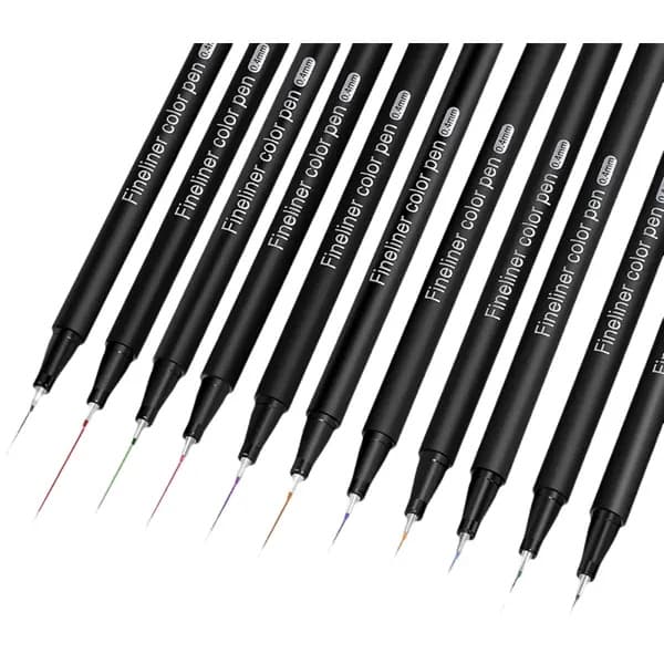 Fineliner Pen Sæt, Farvede Fine Tegnepenne 60 farver sæt