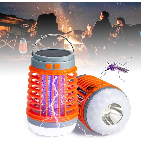 Buzzbug - Buzzbug Lykta, Buzzbug Myggdödare, Buzzbug Myggzapper, Bärbar Solcellsladdad för Utomhuscamping -GSL 1 pc