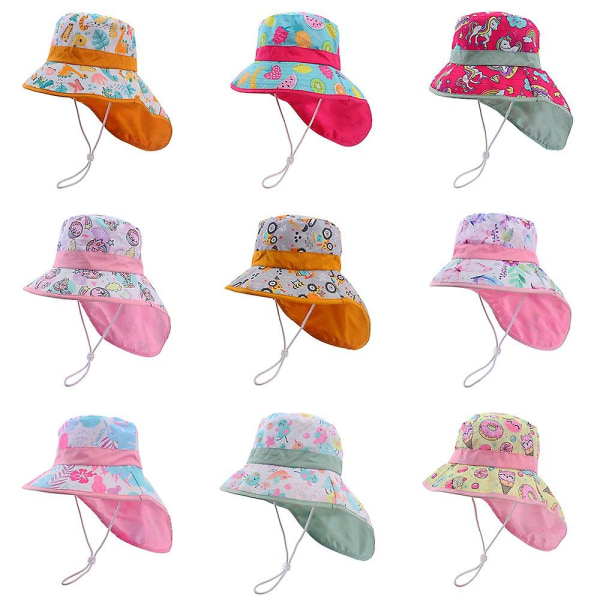 Solhatt för män utomhus med tecknad figur, sommarhatt med stort brätte, UV-skydd, fiskarhatt chick 48-52cm