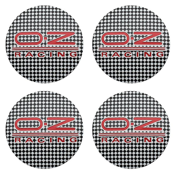 4 kpl 56mm 60mm Oz Racing -auton pyörän keskiön navan kansi autovanteiden uudelleenvarustusmerkki luova tunnuskuvitarra auton muotoilutarvikkeet