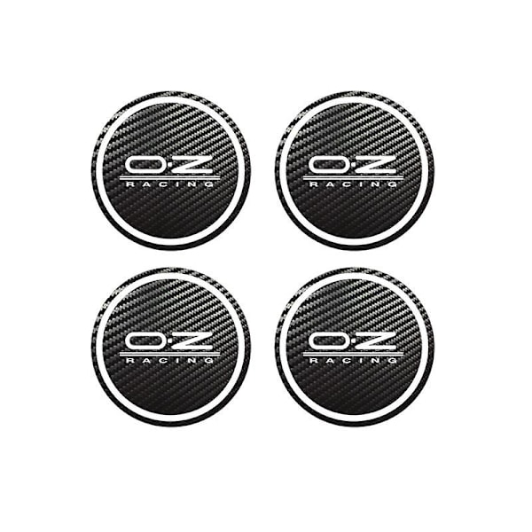 4 st för OZ Racing Octavia A5 Fabia Superb bilstyling Emblem Logo Carbon Center Caps Alloy Wheel Hub