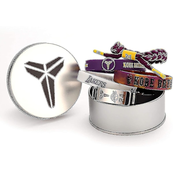 1mor Basketball Kobe Armbånd Sort Mamba Kobe Armbånd Signatur Sports Silikon Justerbart Armbånd_L03