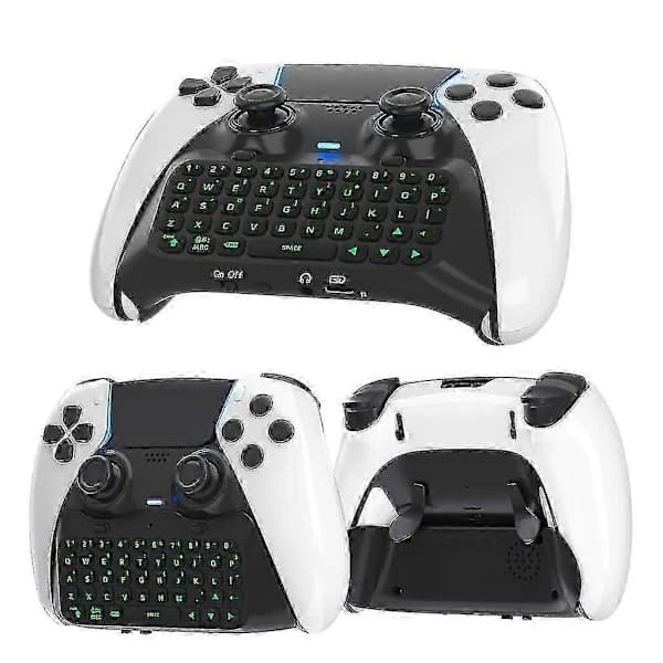 Tangentbord för Playstation5 Edge Controller Trådlös Chatpad för PS5 Edge Chatpad Vit