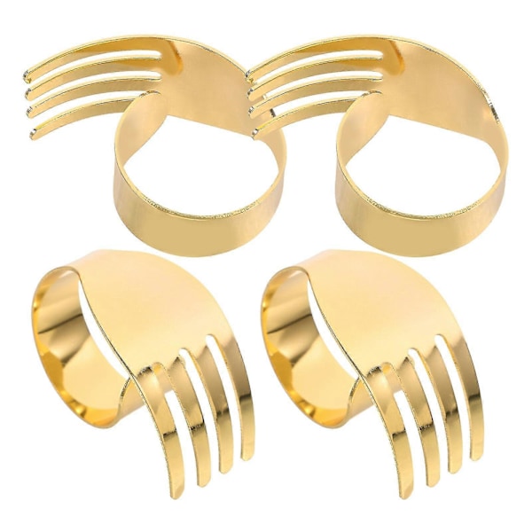 4 stk. Servietring Metal Servietring Metal Servietholder Bordplade Servietspænde