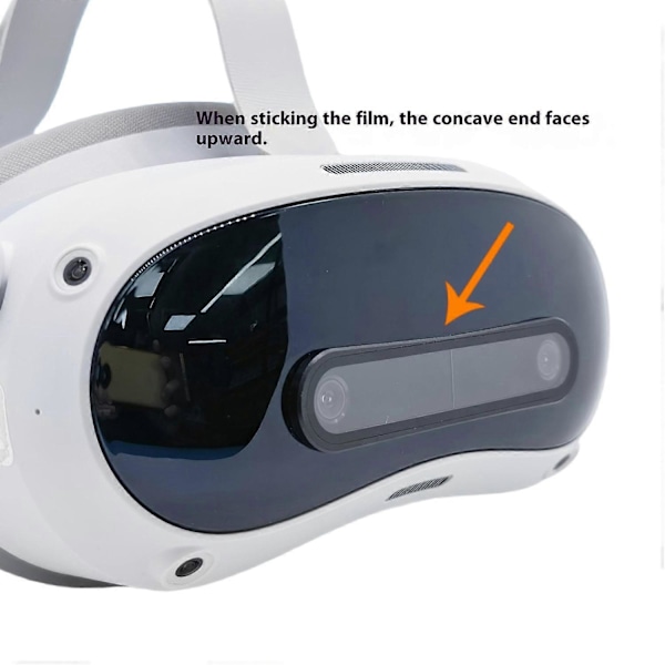 Til PICO 4 Ultra Front Linse Anti Rids HD Klar Legering + Glas Beskyttelsesfilm - Sølv Silver