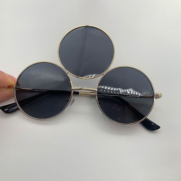 2023 New Third Eye Round Sunglasses Women/men Reflective Mirrored Black Holiday Sun Glasses Three Lenses Eyewear Shades Uv400 GBC NXJ