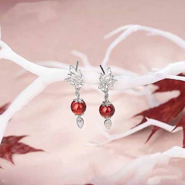 Anime Tian Guan Ci Fu TGCF Hua Cheng Xie Lian Ghost King Øreringe til kvinder Ørestik Øreklips Smykker Cosplay Rekvisitter Gave Ear Studs -Style A