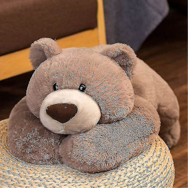 Vägd Ångest Dinosaurie Plysch Leksak Kudde Söt Dinosaurie Fylld Djur Dockor För Pojkar Flickor-yujia Brown Bear 70cm-27.6inch