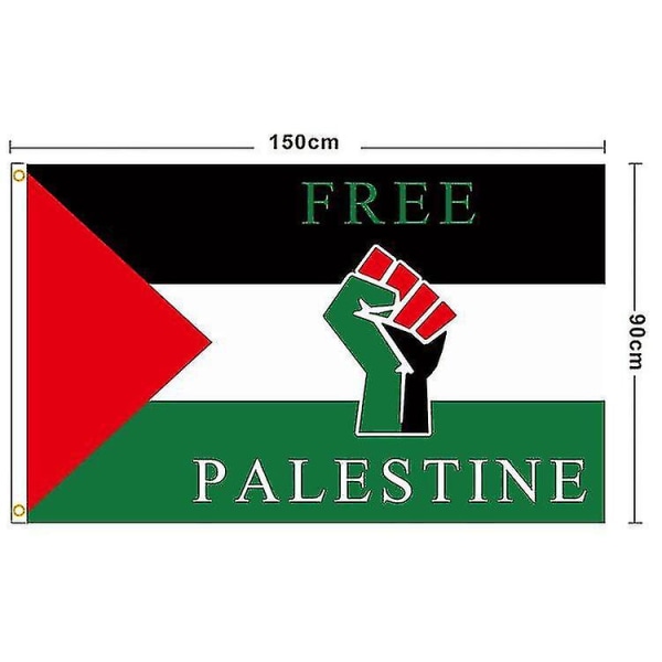 Palestinaflagga, 3x5 fot, Palestina Frihetsflagga, Palestinaflagga Palestina Banner Palestina Trädgårdsflagga B