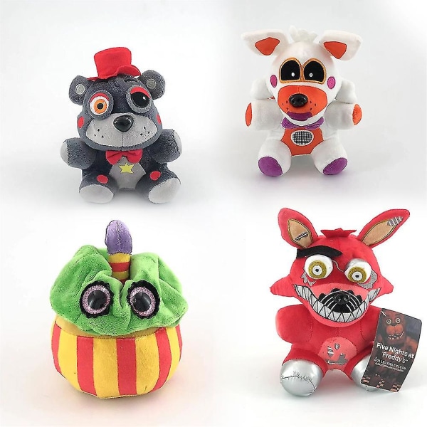 1 st. Het Fem Nätter Hos Freddy Fnaf Plyschleksaker Speldocka 18/22/25/28/30 Cm Bonnie Björnen Foxy Cartoon Fyllda Dockor Freddy Leksaker För Barn Presenter 38 Stilar 18cm Pink Bear