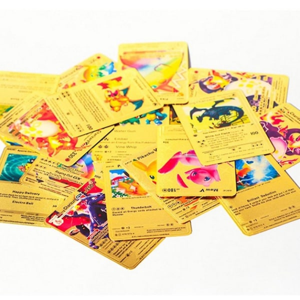 Pokémon Collection Cards TCG Deck Box Guldfoliekort Blandade kort för pojkar