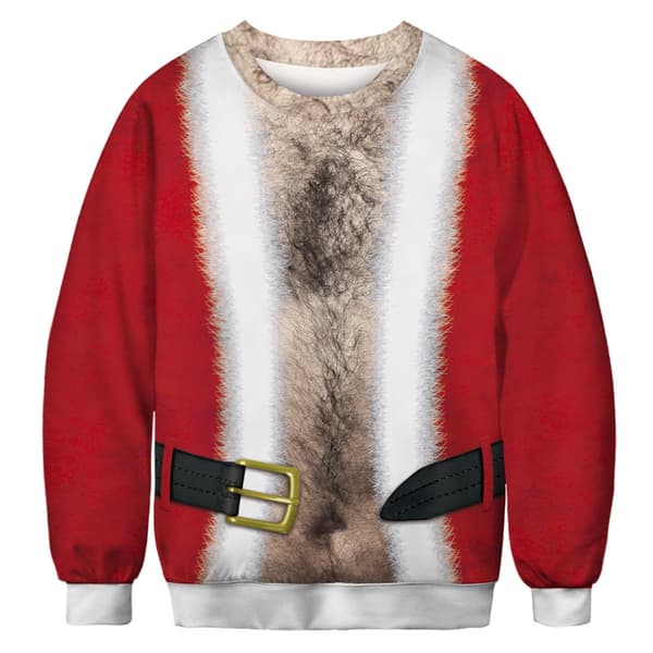 Klassisk julemønster genser med rund hals - Festlig feriegenser.06-XL