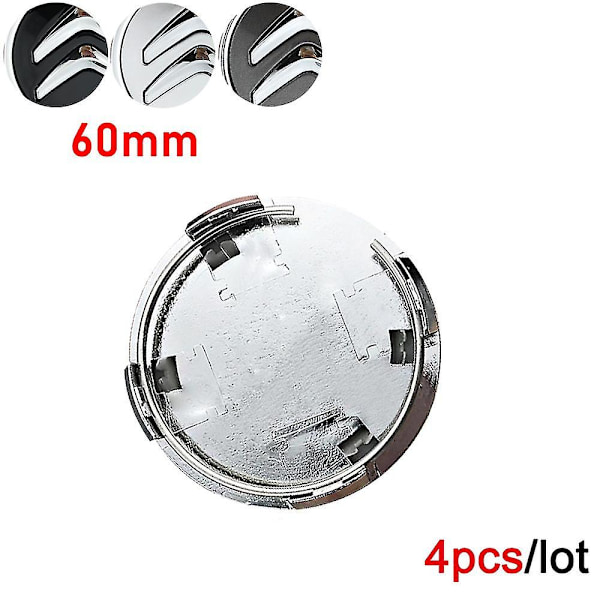 4 st 60 mm Bilhjul Center Cap Logo Fälg Navkapsel Emblem För Citroen C2 C4 C5 C6 C Quatre Biltillbehör