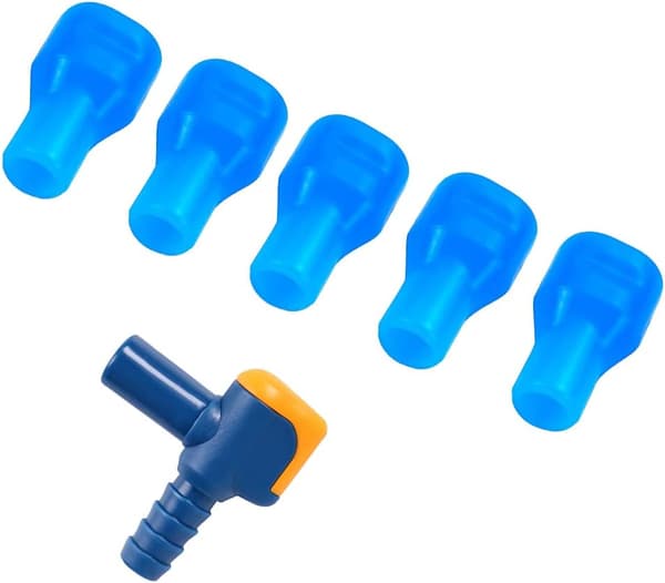 Replacement Bite Valve and 5 Silicone Nozzles, for Outdoor Backpack Hydration Bladder Reservoir