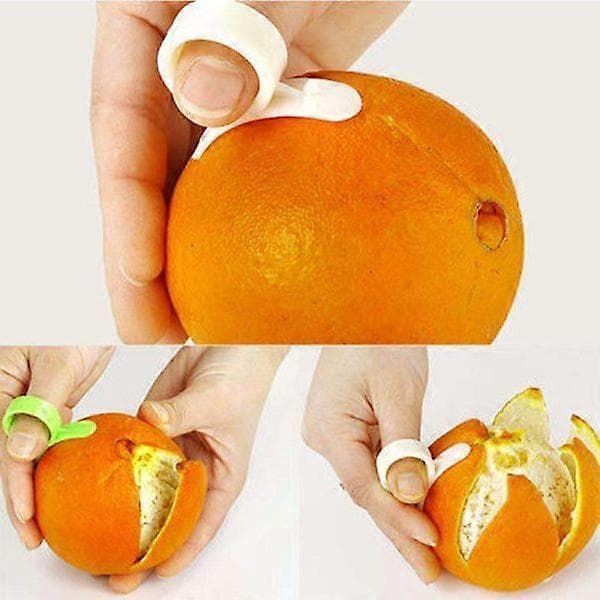 2 stk appelsinskreller - fruktskreller - sitrusfrukter - skrell i flere farger