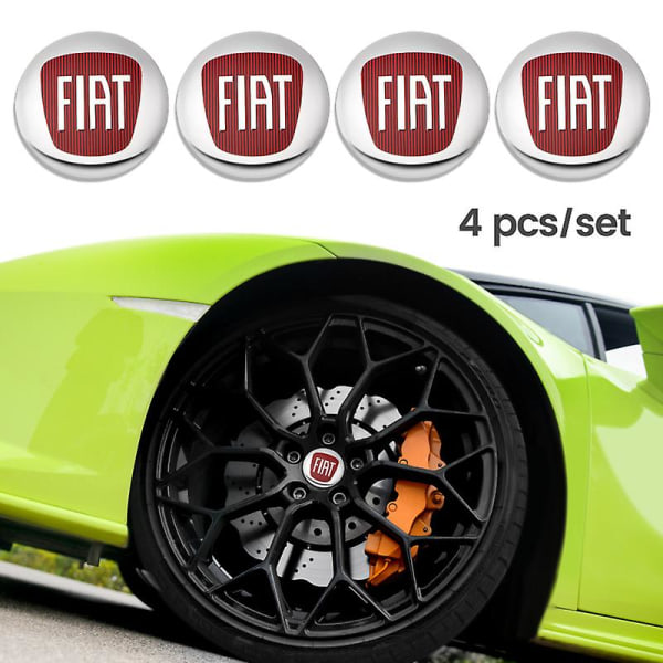 56 mm bilnav-senterdeksel Bilmonteringsmerke Hjulkapsler-klistremerke for Fiat Punto Abarth 500 Stilo Ducato Palio-tilbehør