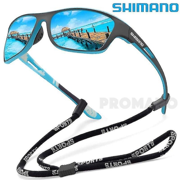 SHIMANO Polariserende Fiskesolbriller Mænds Kørselssolbriller Mandlige Solbriller Vandreture Fiskeri Klassiske Solbriller UV400 Øjne Green