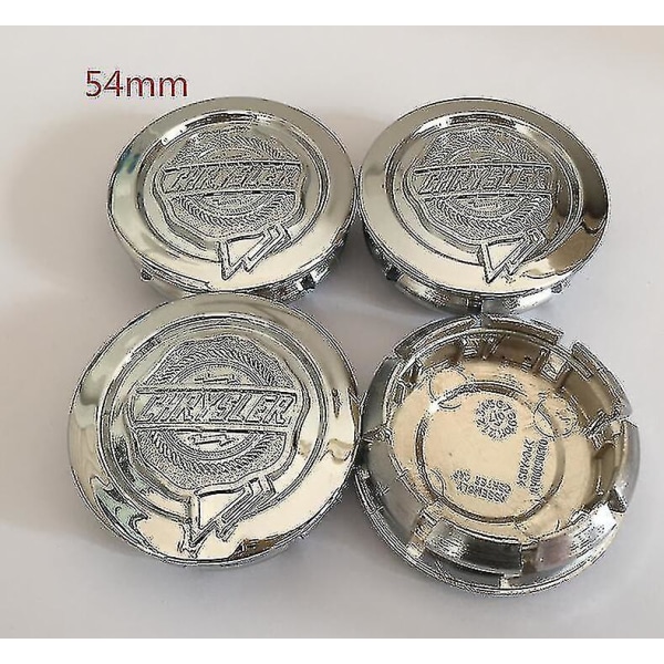 4 stk 54 mm 64 mm Chrysler 300c bilemblem Hjulcenternavkapsler Badgedæksler Bilstylingtilbehør