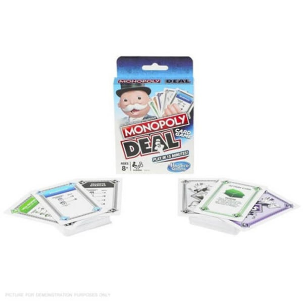 Monopoly Deal Classic perheen ja ystävien set sisältää 110 korttia
