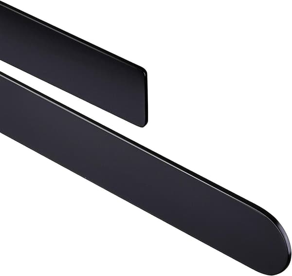 Badeværelses Håndklædeholder Sort Rustfrit Stål Håndklædeholder Klæbende Håndklædeholder, 37cm