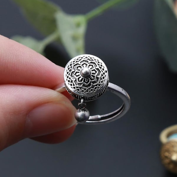 2 stk. Lotus Mantra Ring Finr Ring Ring Ring Smykker