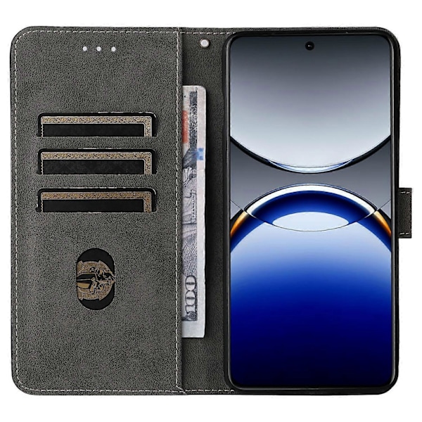 Til Oppo Find X8 Pro 5G Wallet Case RFID-blokering PU Læder Cover Stativ Visning - Brun Black