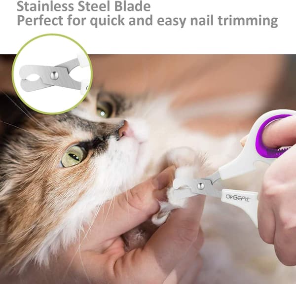 Kloklippere til kæledyr, til katte og små hunde, lilla